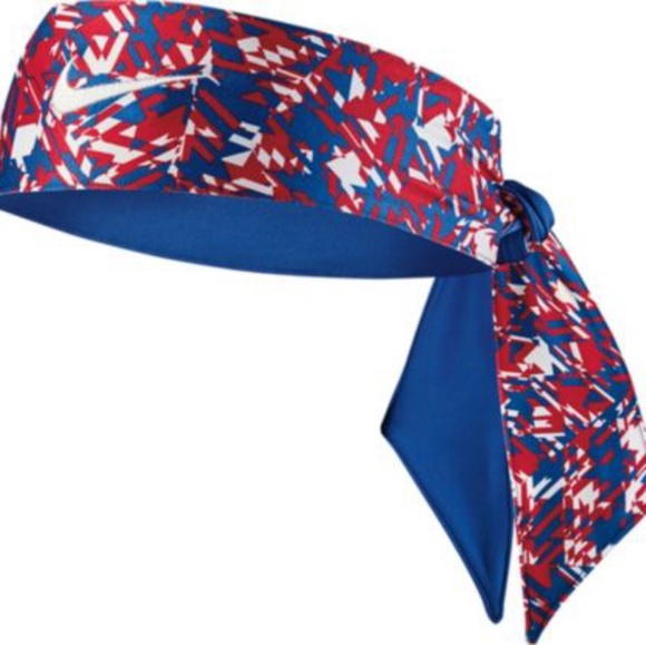blue nike head tie